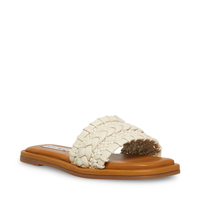 Sandalias de Diapositivas Steve Madden Genevie Mujer Blancas | ES OG09S1